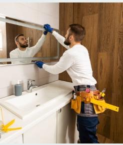 Монтаж зеркал